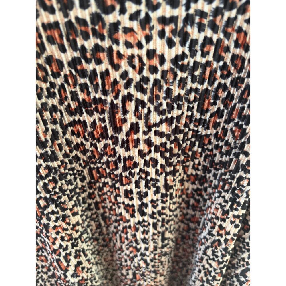 Anthropologie Sunday in Brooklyn Leopard Print Pleated Tank Top Size S Flowy - Picture 4 of 6